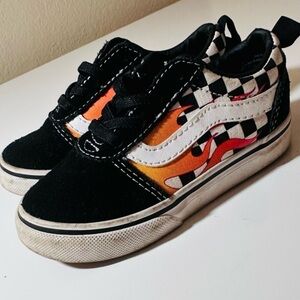 Toddler Vans Flame Sneakers - SIZE 7